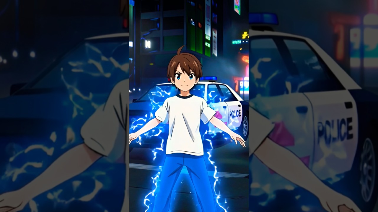 Anime Spider-Man Power 😈 Police Car Flying Scene!Sakura School Simulator 