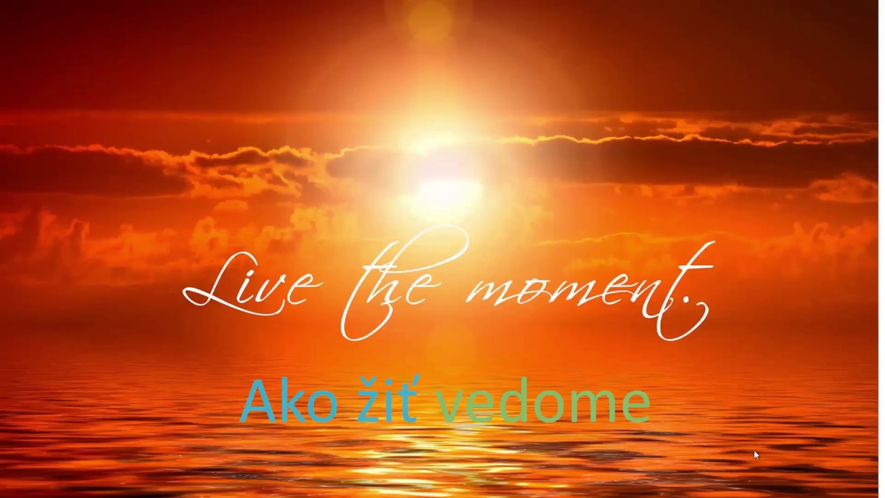 Vedom&yacute; život - žijeme tu a teraz  I.časť - Akad&eacute;mia pozit&iacute;vneho života