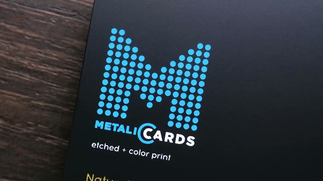 Matt Black Metal Cards - Product Overview