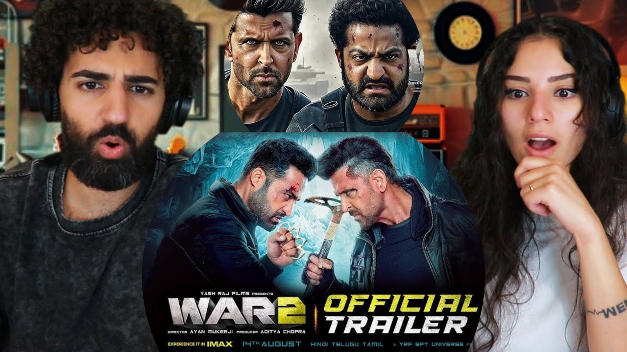 🇮🇳 We react to WAR 2 | Official Trailer | Hrithik Roshan | NTR | (Reaction)
