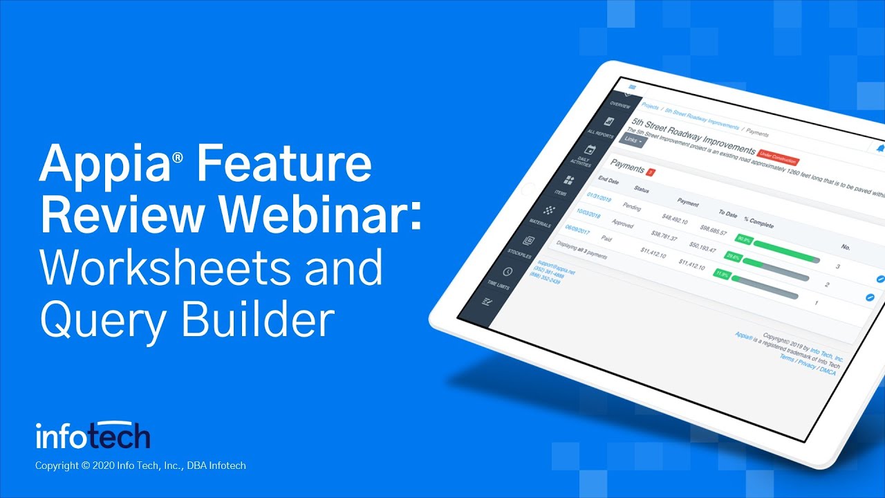 Appia&reg; Feature Review: Worksheets and Query Builder