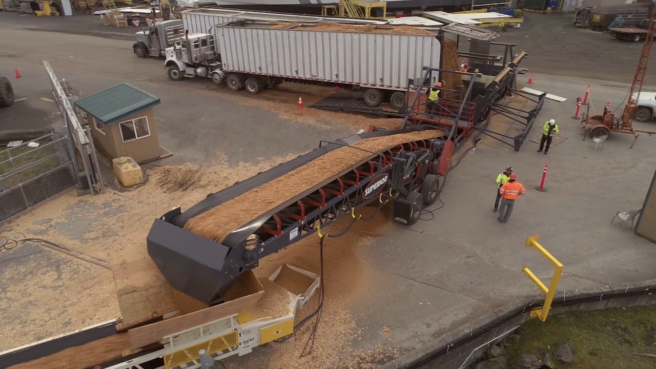 Loading Wood Chips at Port Angeles, Washington
