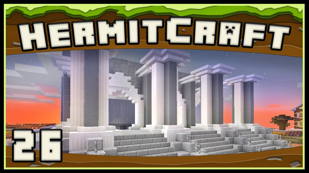 HermitCraft 4: Building The Structure Of The Courthouse And A Shopping Spree