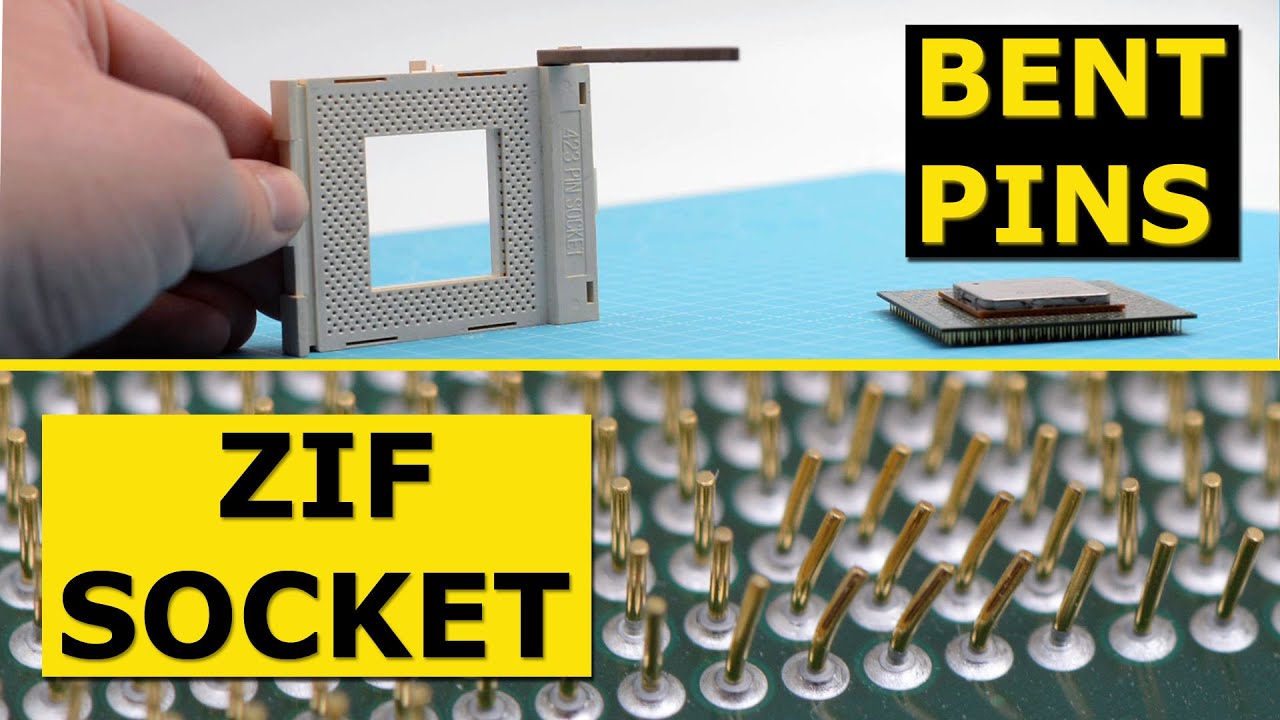 Straightening CPU bent pins and the ZIF socket