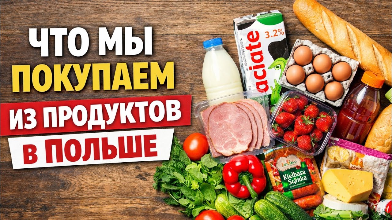 Что мы едим в Польше? 🛒 Распаковка + цены/Co jemy w Polsce? Rozpakowywanie + ceny