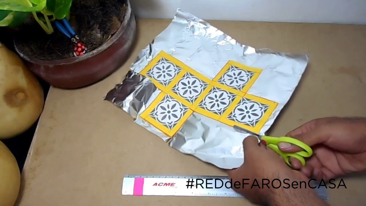💎 Haz una lámpara árabe con papel aluminio ¡Fácil! 📏✂