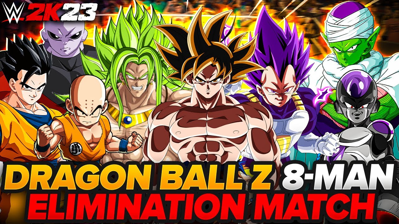 Dragon Ball Z | Матч за титул чемпиона на выбывание из 8 человек | WWE 2K23 | 4K 60FPS | [Гоку] [...