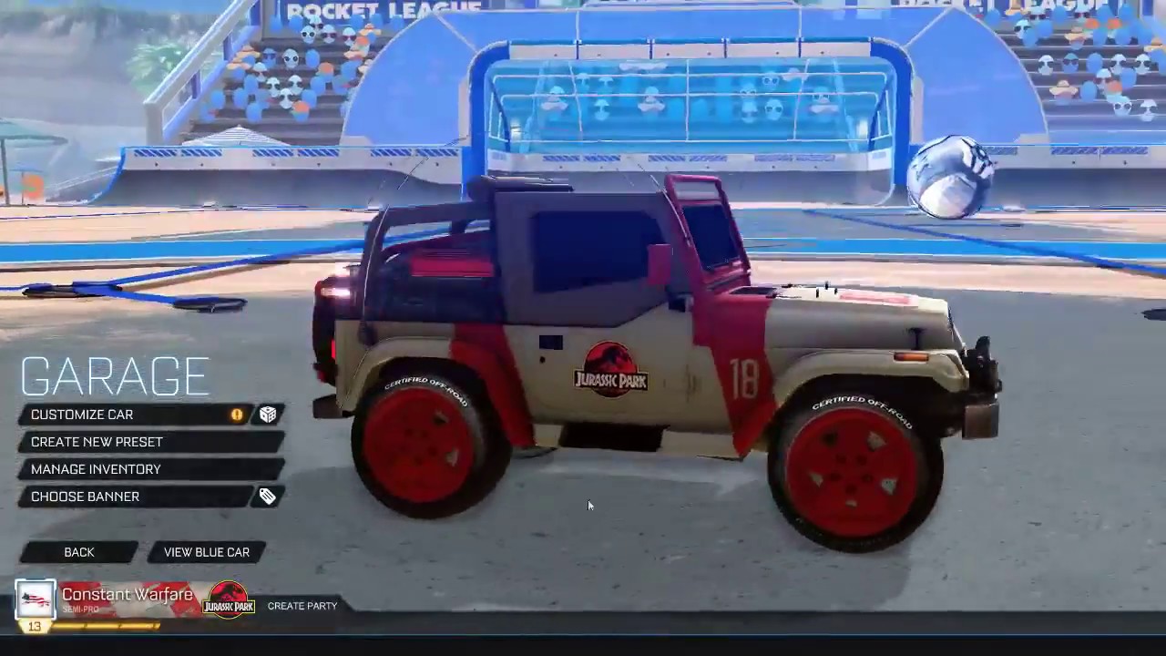 Jurassic World Car Pack - Rocket League DLC