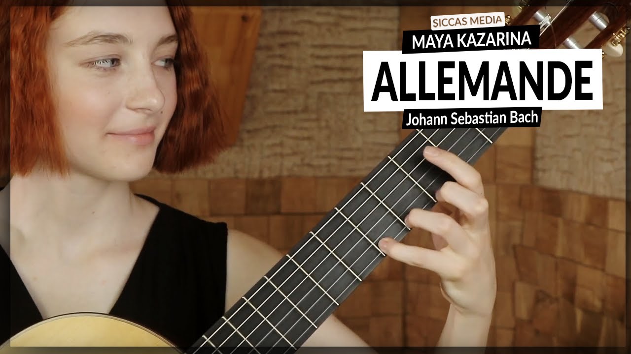 Maya Kazarina plays Allemande BWV996 by Johann Sebastian Bach | Siccas Media