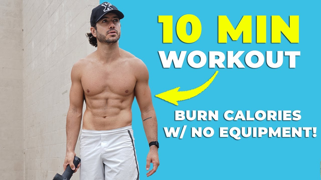10 MIN HIGH INTENSITY WORKOUT - Burn Calories w/ No Equipment AT HOME