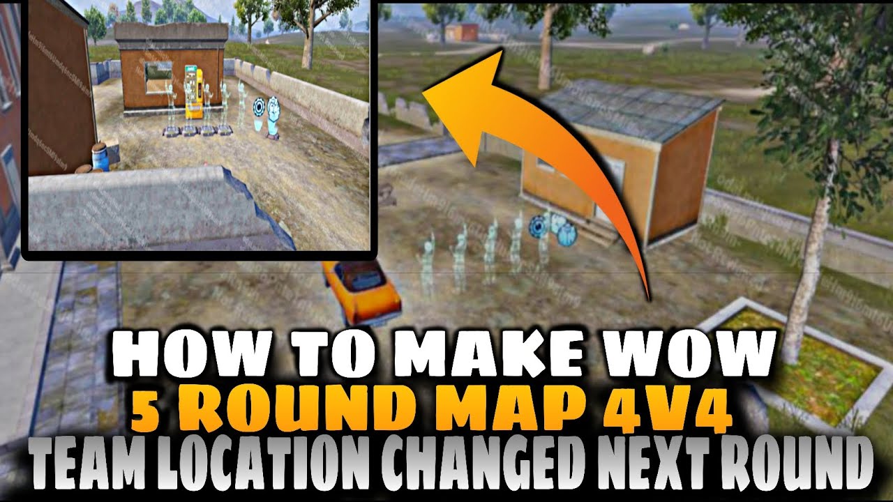 How To Make Wow 4v4 Round Map | Wow 4v4 Round Map Totorail | Wow Erangel Round Map Totorail