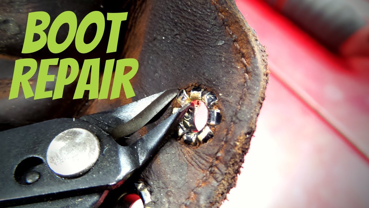 Quick and Easy Work Boot Repair - Fixing Eyelets on a Pair of Matterhorn and Thorogood Boots