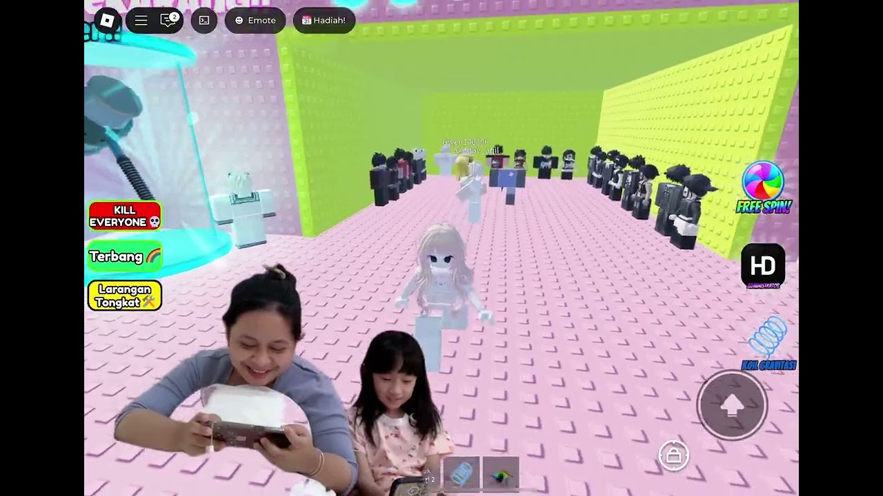 MAIN ROBLOX LAGI ‼️ HUG TOWER 😱 DI GENDONG SALLY DIAJAK LONCAT-LONCAT SERUU 😍