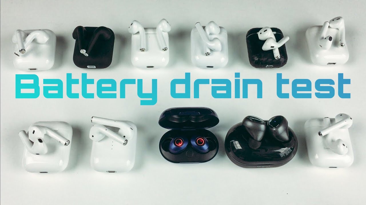 MASSIVE Battery Drain TEST Airpods gen 2- i10-Tws- i12-tws- aire 2’s + more