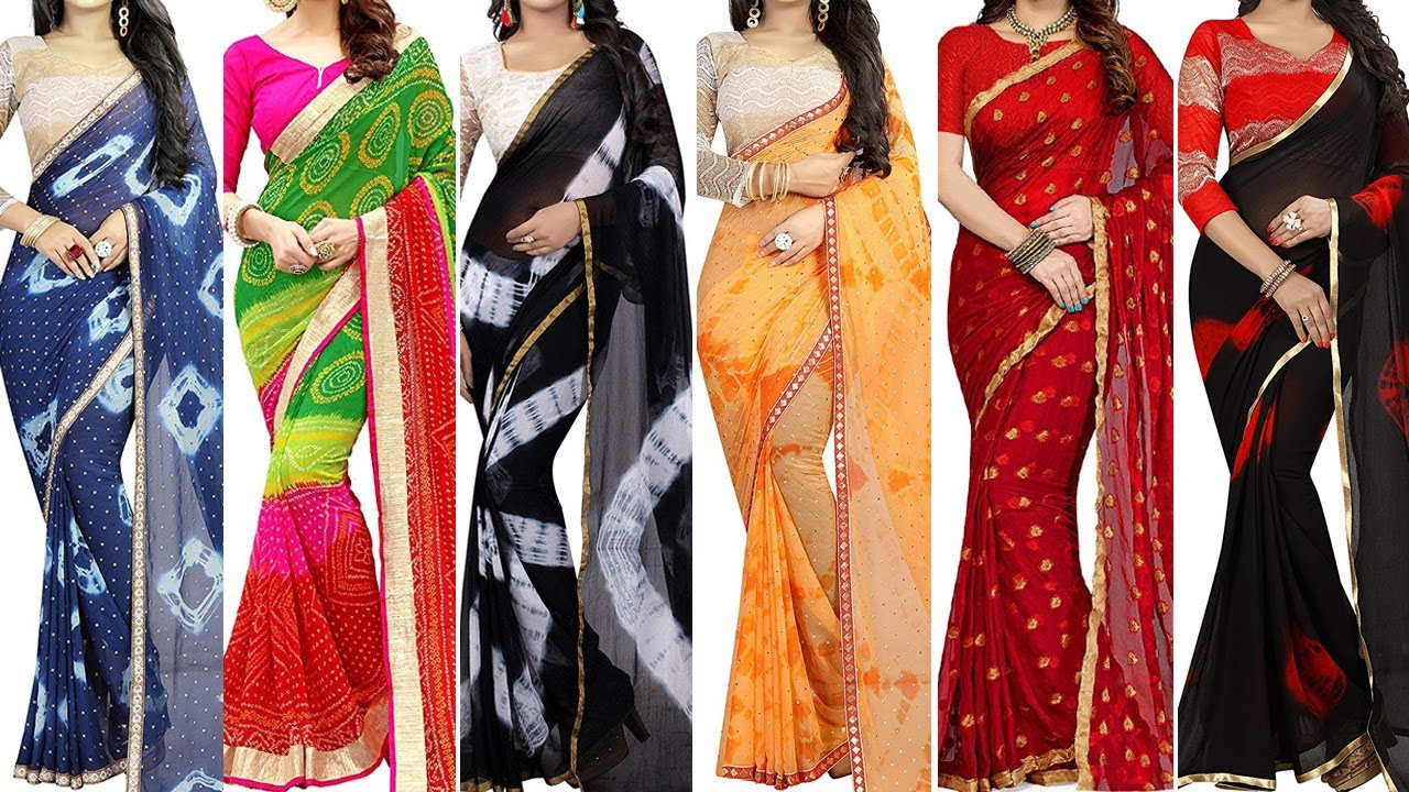 30 Latest Multicoloured Chiffon Saree with Price || Georgette Saree || Chiffon Saree || Silk Saree