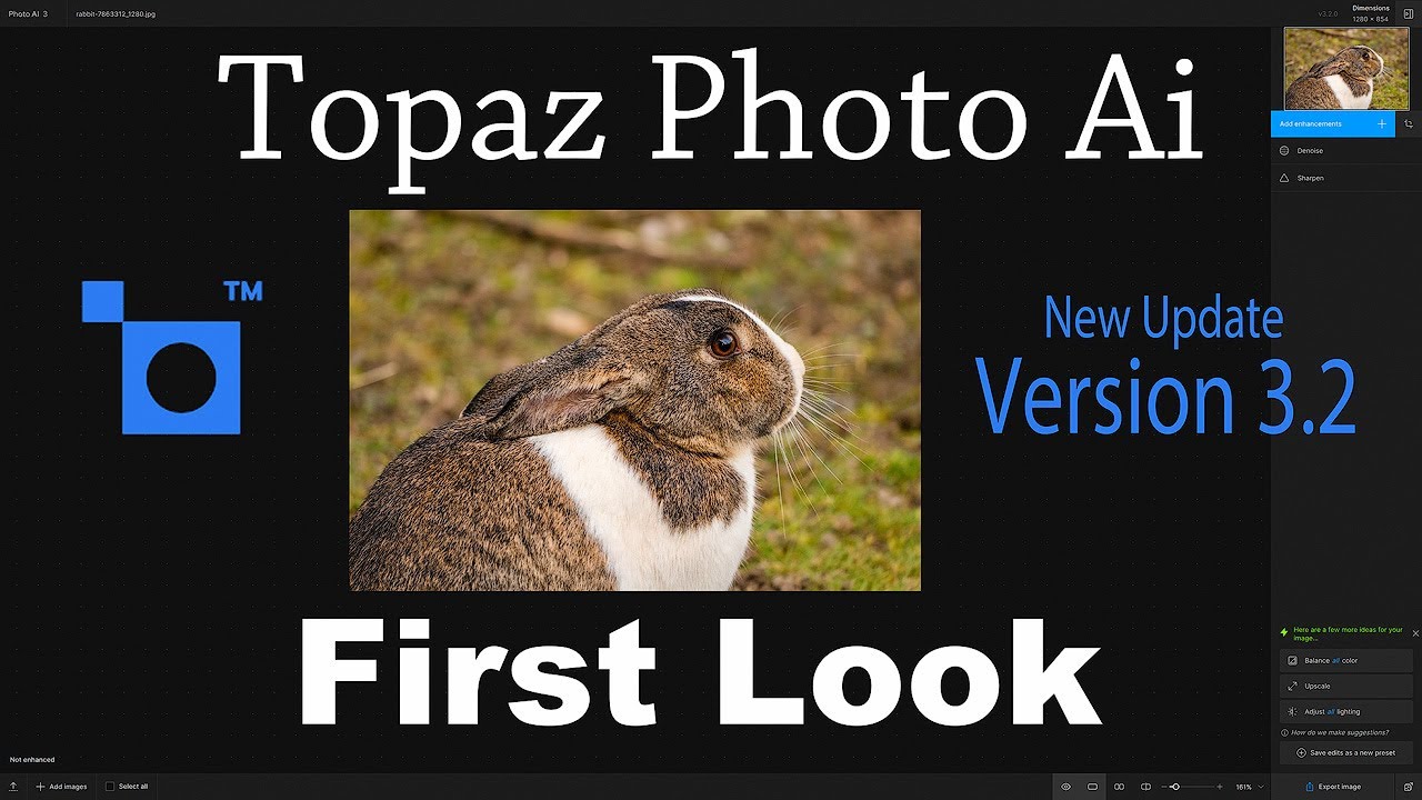 TOPAZ PHOTO AI (New Update/Version 3.2) FIRST LOOK