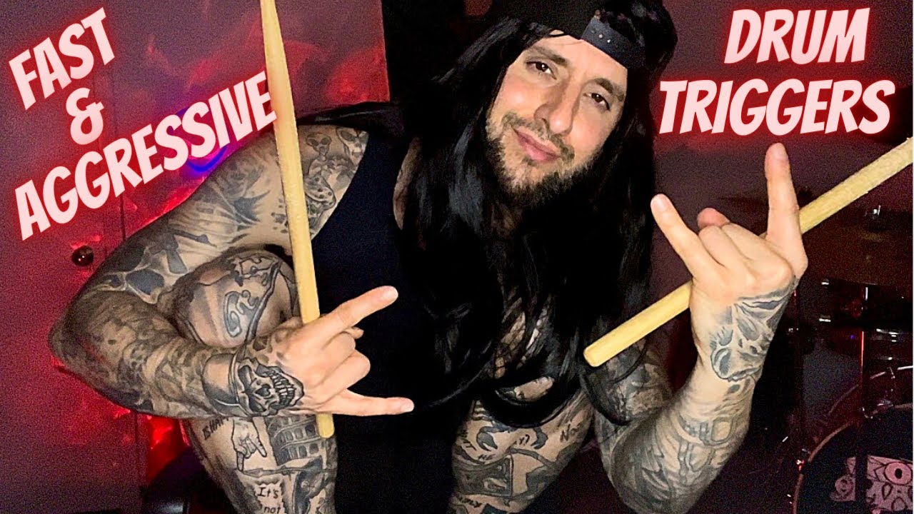 ASMR | Fast & Aggressive Trigger Assortment Using My Drum Kit!! Random & Chaotic (Quick Cuts) PT 2