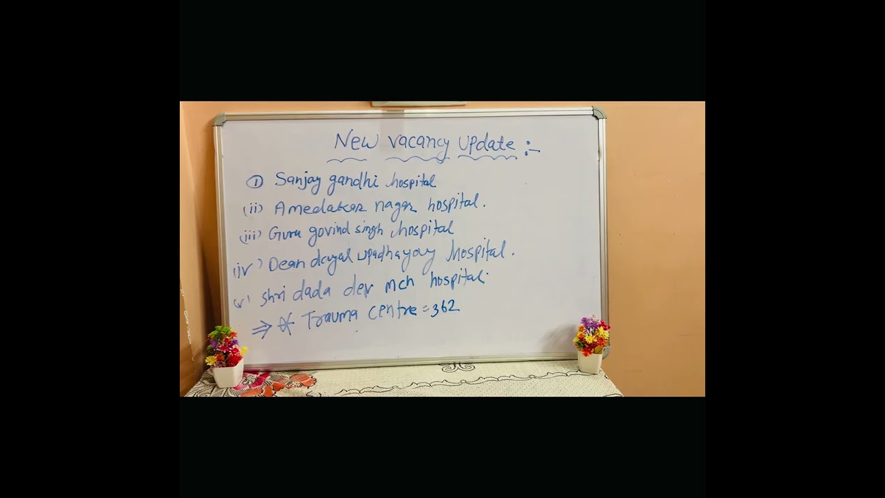 New vacancy update Delhi government hospital #nursingofficer 