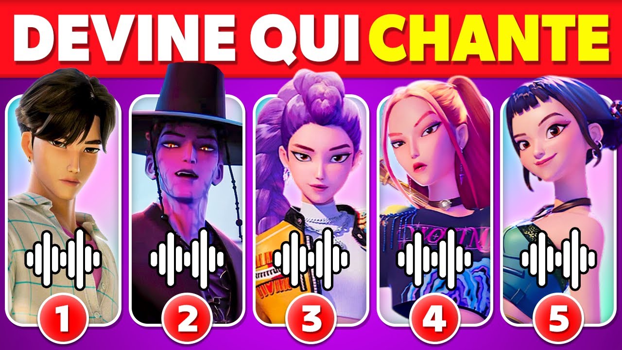 Devine la VOIX des KPOP DEMON HUNTERS 🤩 Huntrix, Saja Boys, Rumi, Jinu, Baby Saja 🎶