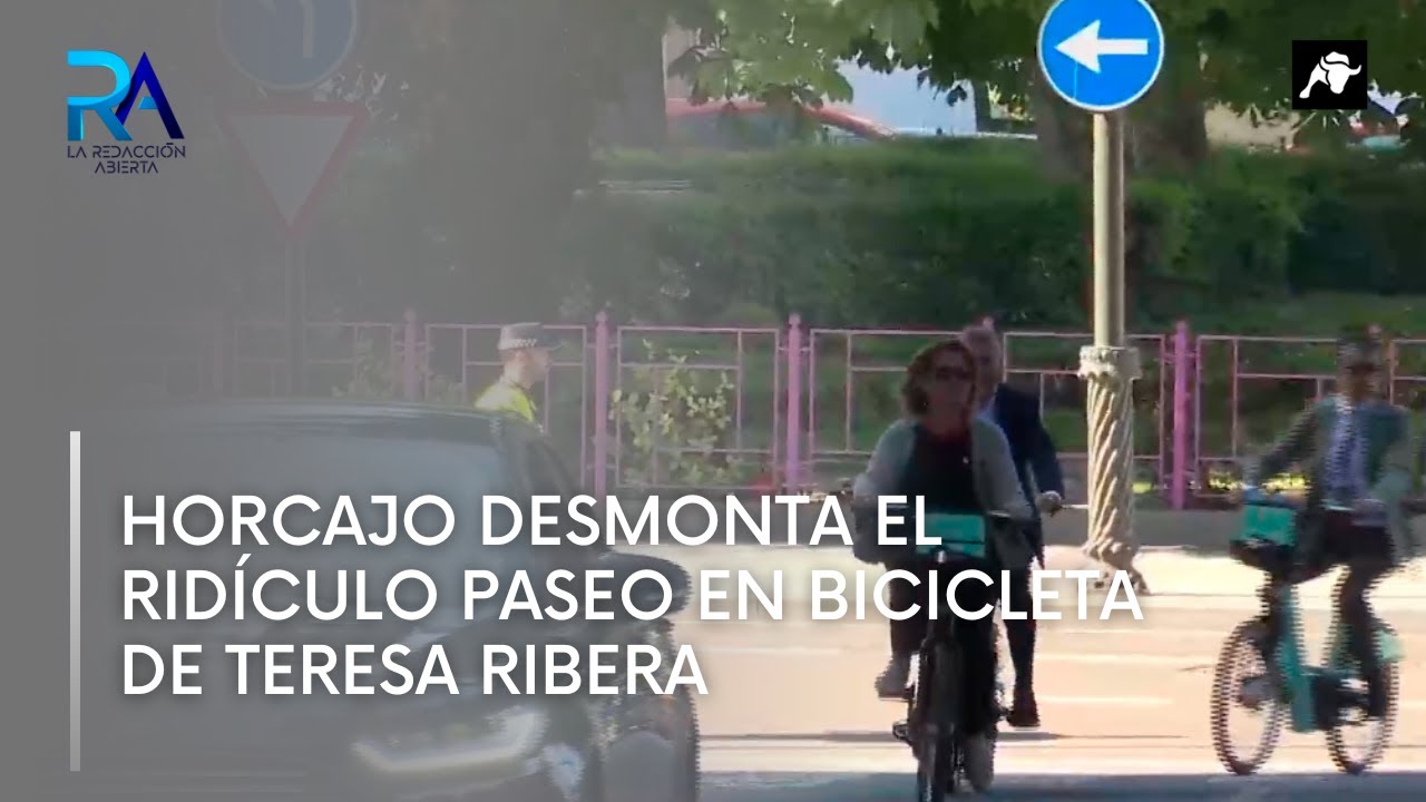 Horcajo desmonta el ridículo paseo en bicicleta de Teresa Ribera rodeada de coches de seguridad