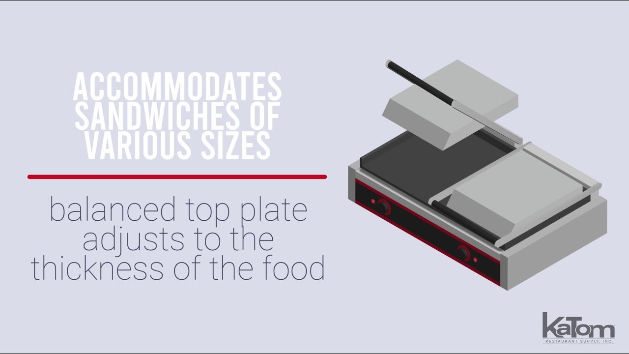 Winco Double Commercial Panini Press