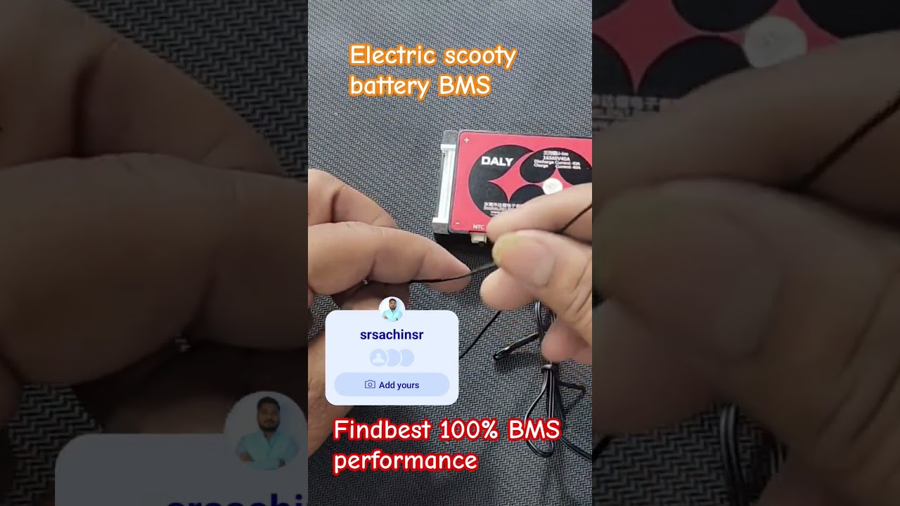 make in in home electric scooter battery pack for best BMS installation review #smartscooter