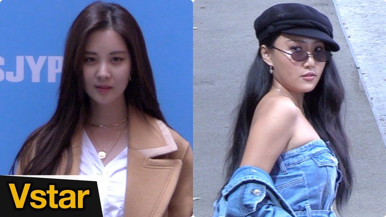 '청순+섹시' 극과극 매력 소녀시대(SNSD) 서현(SEOHYUN) & 마마무(MAMAMOO) 화사(HWASA) @ SJYP 컬렉션 행사