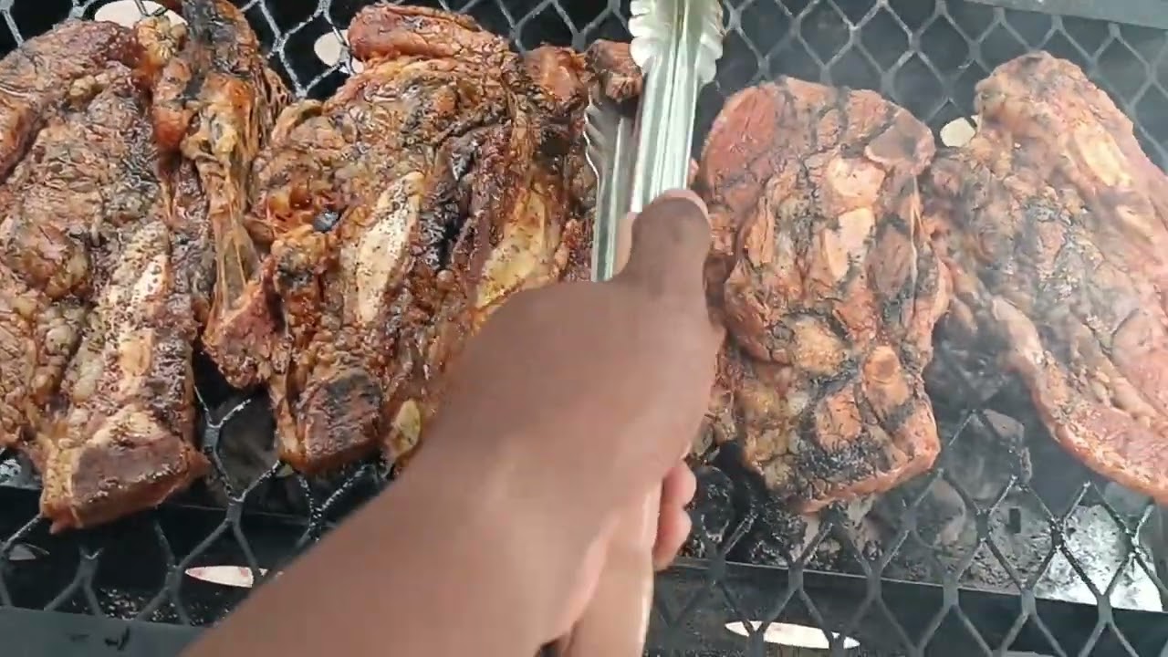 COOKING CORNER AFRICAN TRADITIONAL BBQ WITH GREEN SALAD AND SPECIAL RECIPE