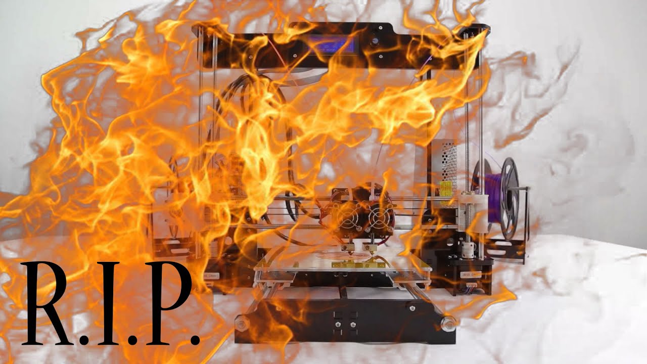 Загорелся 3d принтер!!! Для тех кто печатает ночью и спокойно спит.