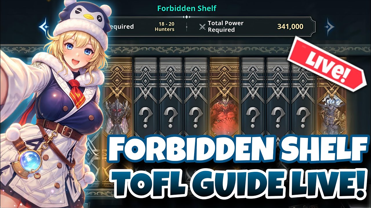 FORBIDDEN SHELF DIFFICULTY LIBRARY GUIDE LIVE! [SOLO LEVELING: ARISE]