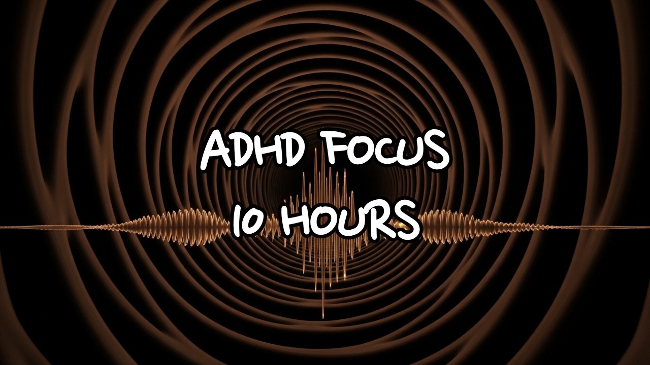🧠 Deep Focus Brown Noise (10 Hours) | ADHD Focus & Study Productivity