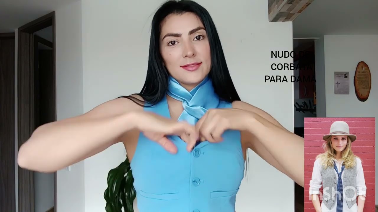 C&Oacute;MO HACER UN NUDO DE CORBATA PASO A PASO  . Para mujer