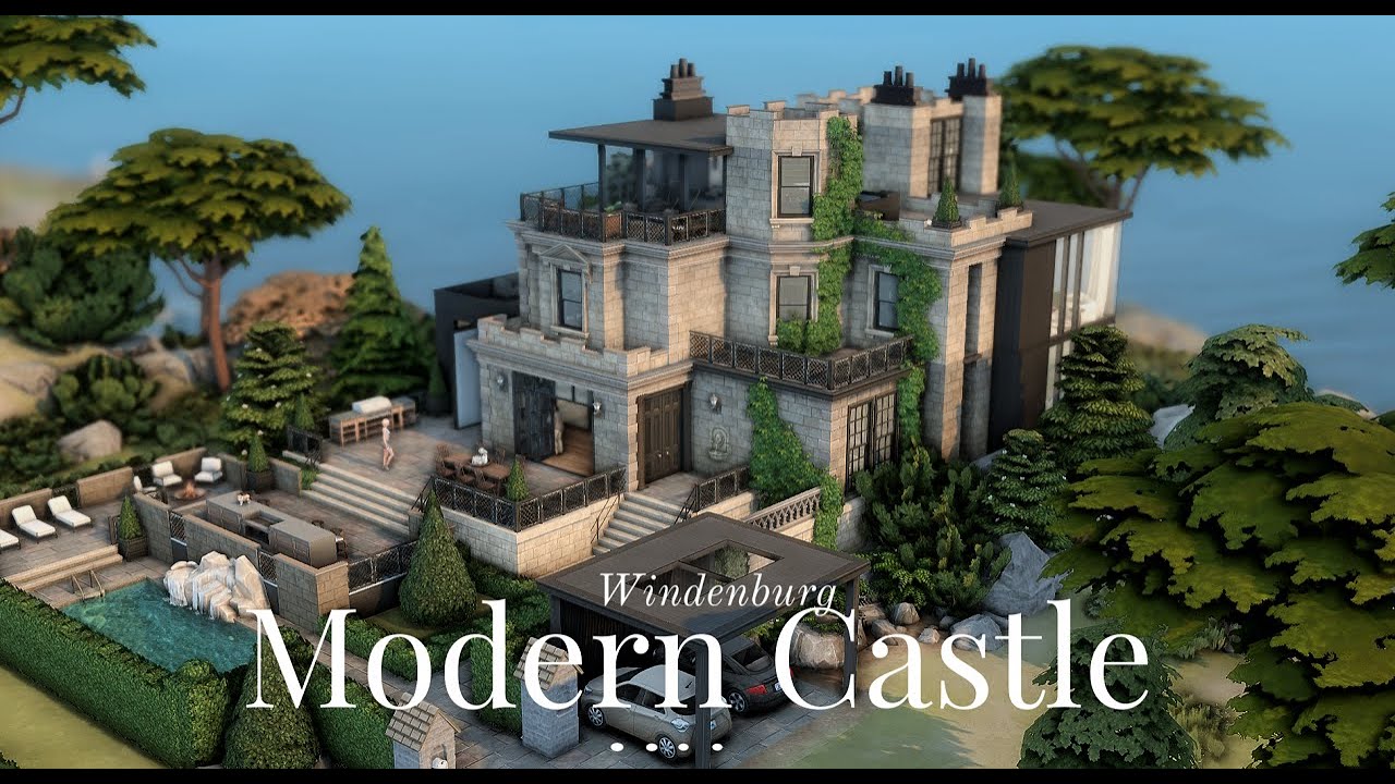 Modern Castle | The Sims 4 Speed Build