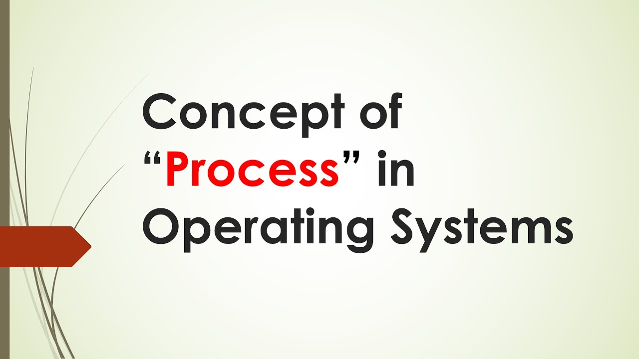 Concept of Process in Operating Systems