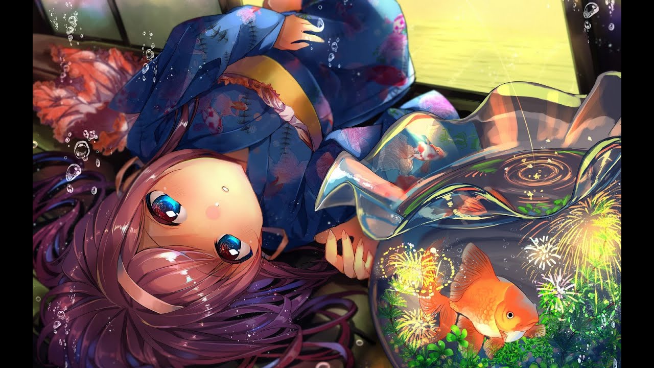 Calm music for the soul, sleep and relaxation / Aquarium with fish.