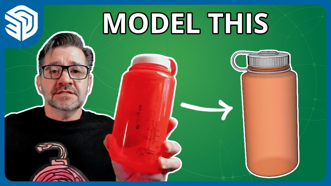 Model a REALISTIC Water Bottle in Under 15 Minutes! ⏱️