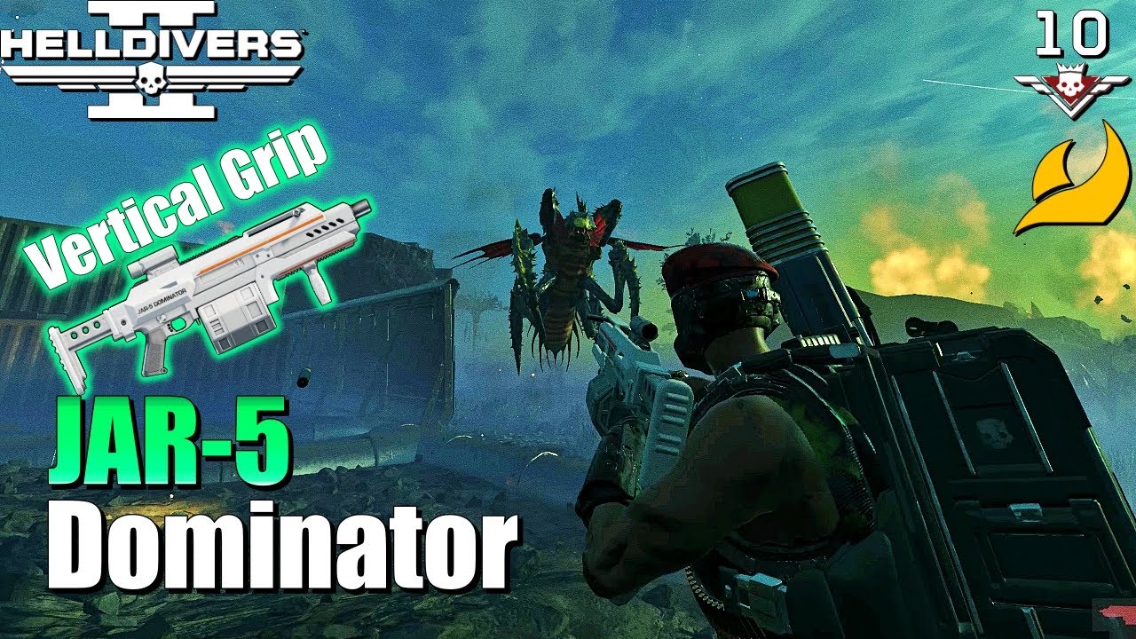 Helldivers 2 | JAR-5 Dominator with Vertical Grip (No Commentary Gameplay, Max difficulty)