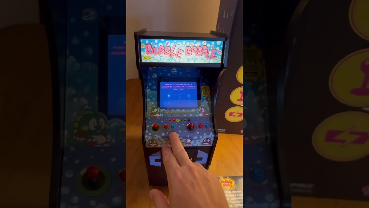 Bubble Bobble Quarter Arcade 🕹️ Mini Retro Fun! #BubbleBobble #QuarterArcade #RetroGaming #Taito