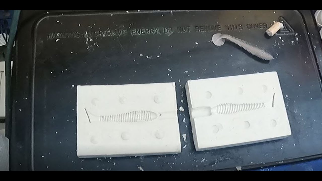 How to make full body plastic FISHING LURE molds...with plaster!!!