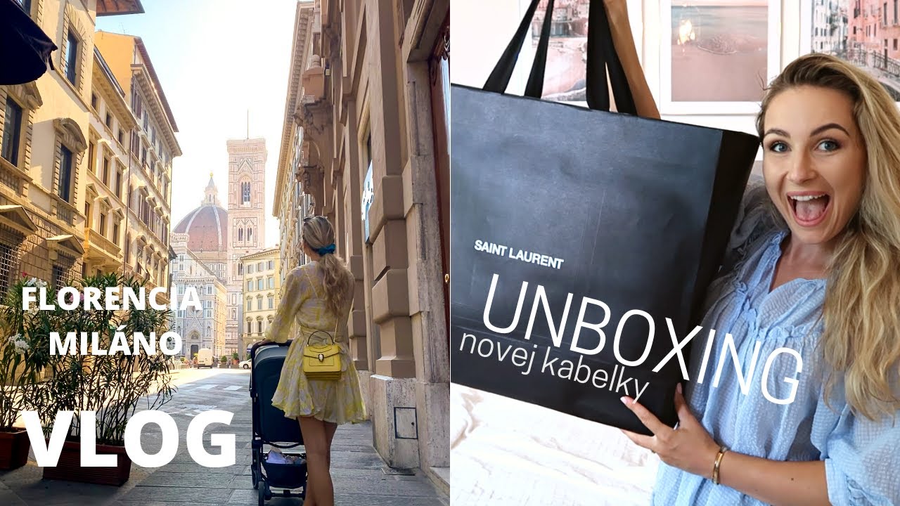 Florencia, Miláno a UNBOXING Mojej Prvej Čiernej YSL Kabelky | VLOG | PauliBeauty