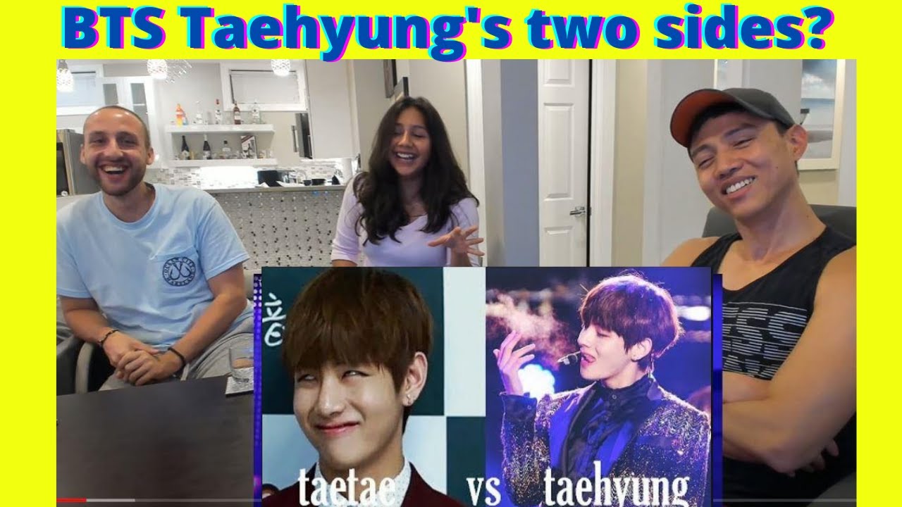 BTS TAE TAE против Taehyung - Две стороны Кима Тэхёна | BTS V Moments | реакция