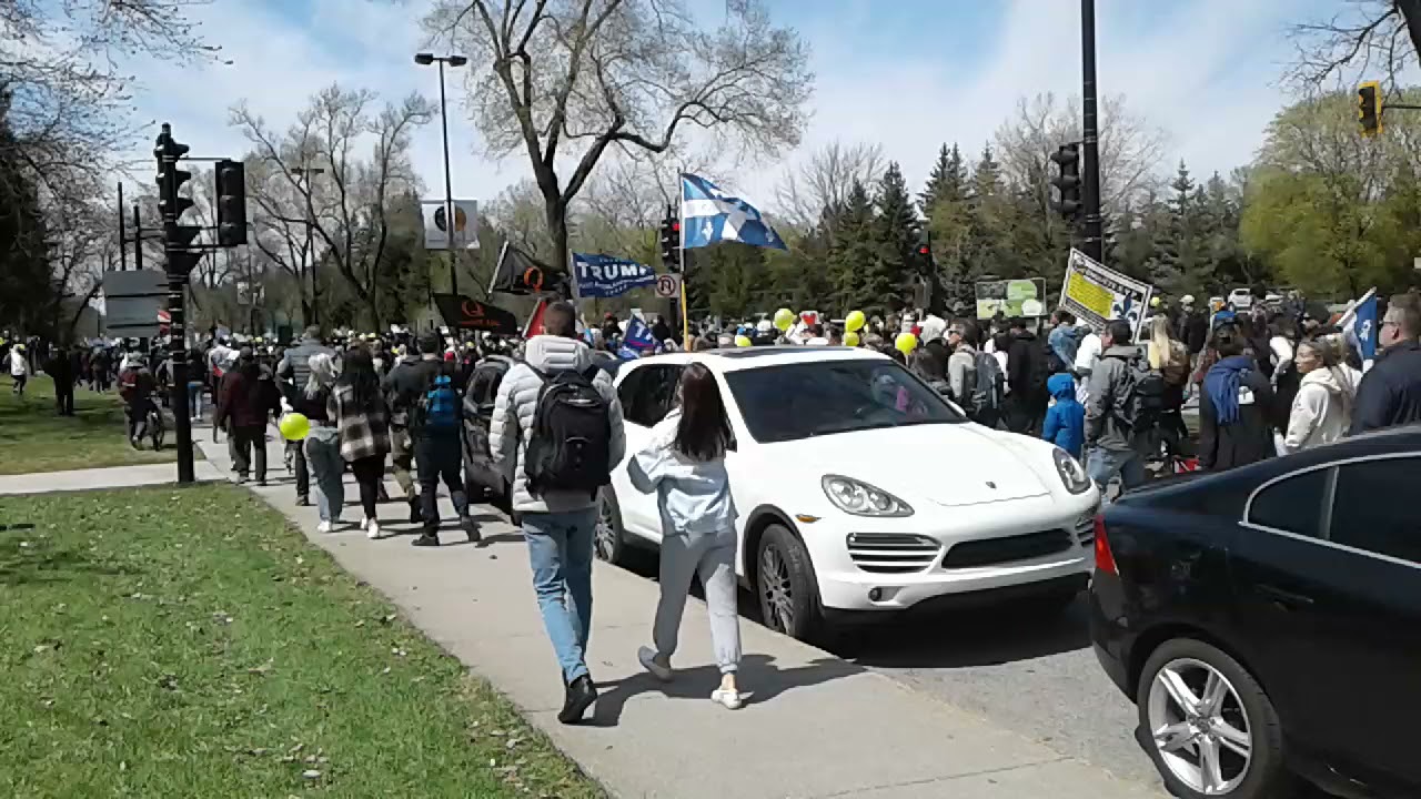 Protest Against Quebec Restrictions May 1st in Montreal on Viau Street !