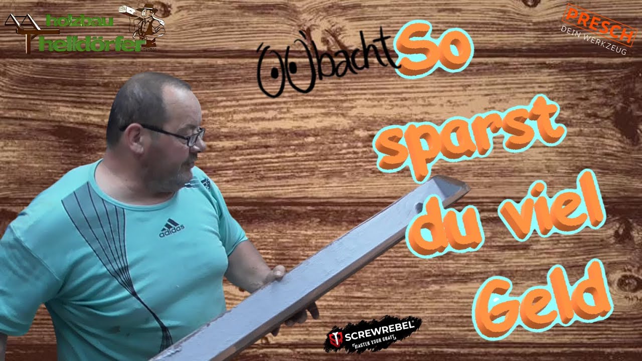 Eine Dachrinne aus Holz... geht das❓ Dachrinne aus Lärche‼️ #diy #woodworking