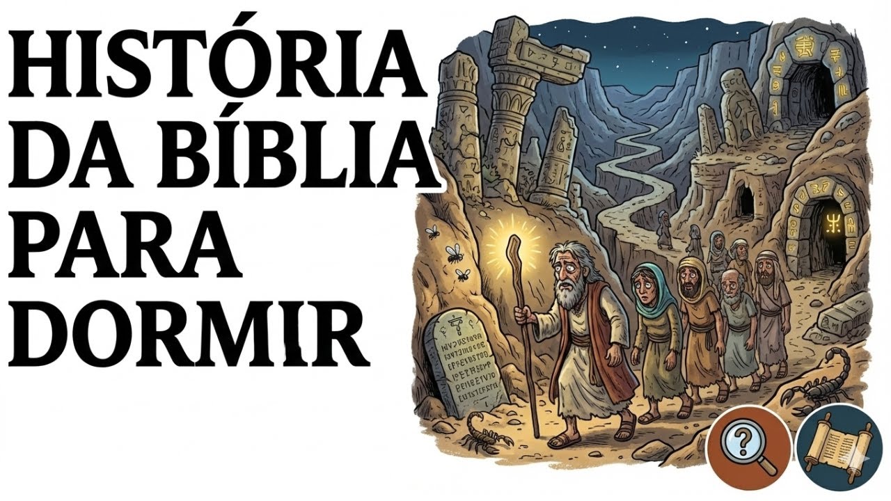 História da Bíblia Para Dormir | A Jornada Secreta de MOISÉS e o Mistério do Deserto