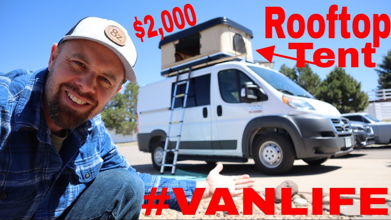 🏕The Best Roof Top Tent & Review 2020🏕 Trustmade Hard Shell Roof Top Tent #promasterconversion