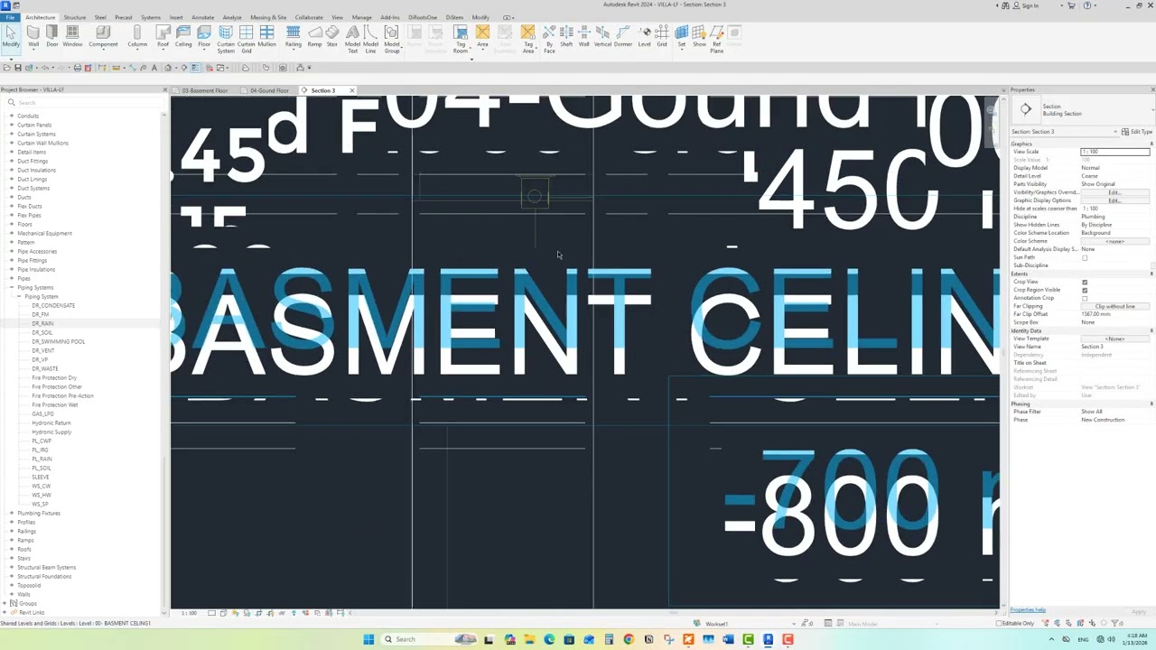 Revit MEP عملي | إعداد مشروع كهرباء وميكانيكا احترافي من الصفر – الحلقة 12