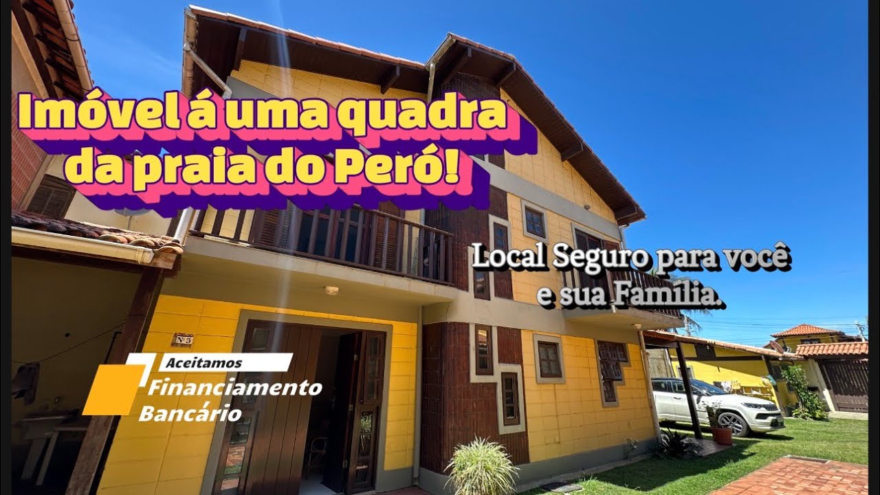 Seu Imóvel a uma quadra da praia do Peró.