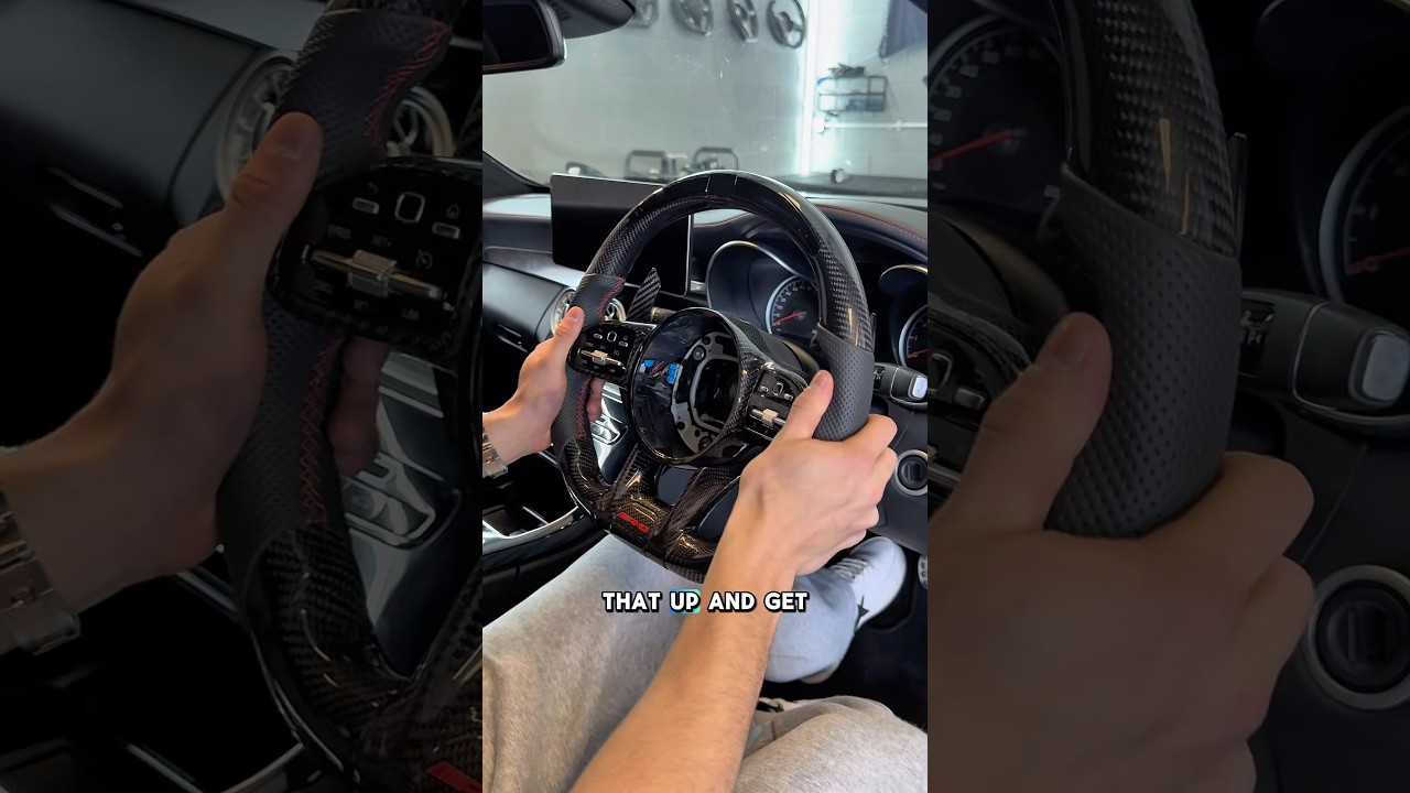 Светодиодная подсветка руля и салона Mercedes 👀🤩 #ambientlighting