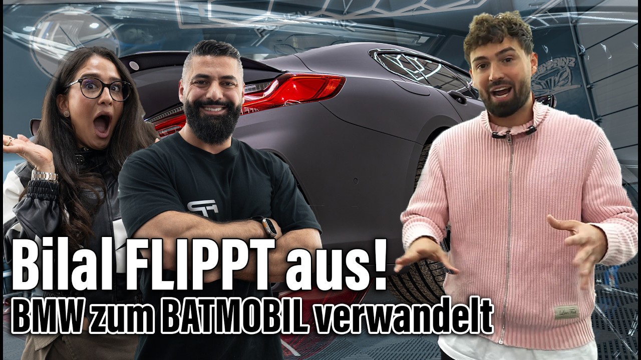Bilal FLIPPT AUS! BMW zum BATMOBIL verwandelt | Folienprinz