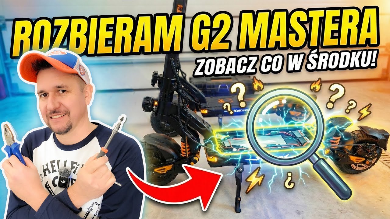KuKirin G2 Master - rozkręcam hulajnogę i sprawdzam jakie ma uszczelnienie